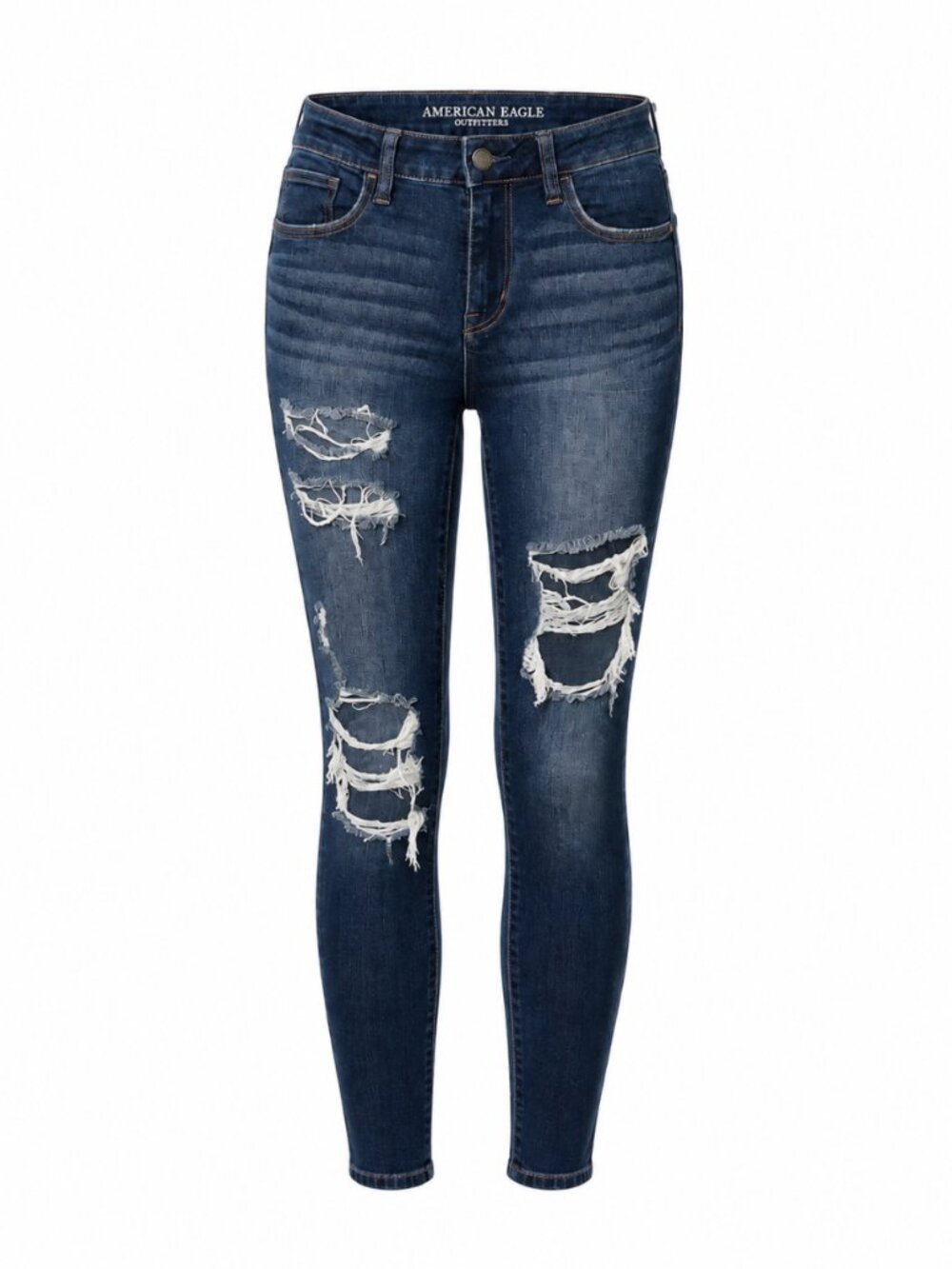 🦋 2/$30 American Eagle Super Stretch X Ripped Jeggings Women’s 4 Short